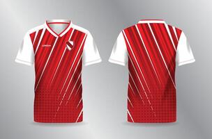 red abstract background and pattern for sport jersey mockup template vector