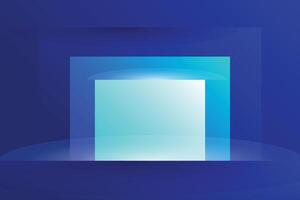 blue color gradient background template vector