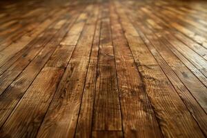 Wooden floor with a checkered pattern. Geometric design concept. photo