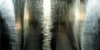 Silver circular object. Abstract metallic shape concept. photo