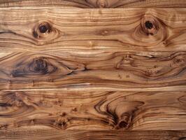 Wooden surface with a grainy texture. Natural wood background for design projects. photo
