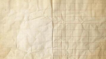 A piece of paper with a grid pattern on it photo
