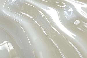 Silver surface with a wavy texture. Abstract metallic background concept. photo