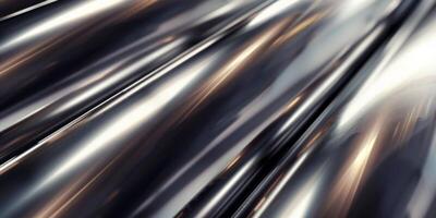 Circular silver object. Metallic shape for design projects. photo