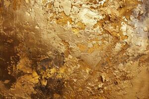Rough gold surface texture. Abstract metallic background. photo