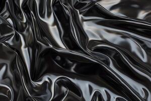 Wavy silver surface texture. Metallic background for design projects. photo