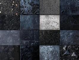 Collage of colorful and textured papers. Abstract art background concept. photo