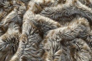 Close-up of fluffy white fur. Soft texture background concept. photo