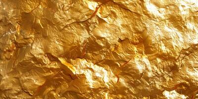A gold colored rock with a rough texture photo