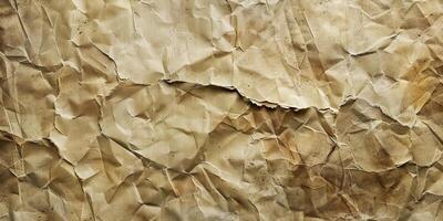 Wrinkled and creased paper. Abstract texture background concept. photo