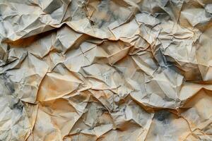 A piece of paper with a textured, crumpled surface photo