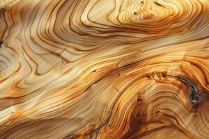 Prominent grain pattern on wooden surface. Natural wood background for design projects. photo