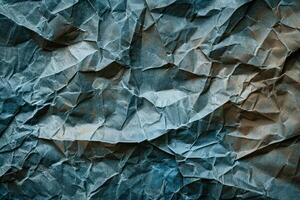 A blue paper with a rough texture photo