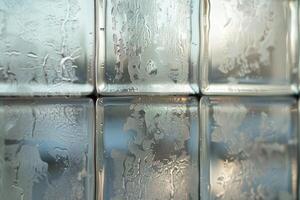 Window with condensation. Abstract texture background. photo