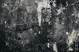 A wall with a lot of paint splatters and graffiti photo