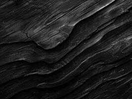 Grainy black wood texture. Dark wood background. photo