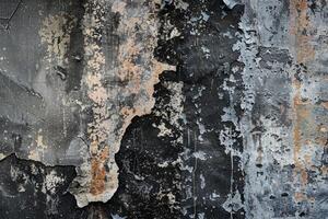 Graffiti and paint splatters on a wall. Urban art background for design projects. photo