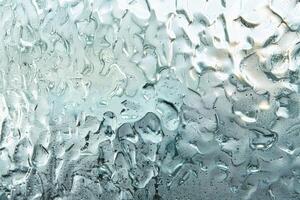 Condensation on a window. Simple background for design projects. photo