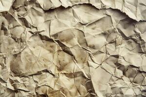 Crumpled paper texture. Abstract background. photo