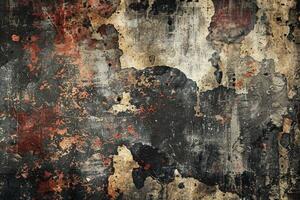 Wall with paint splatters and graffiti. Urban art texture background concept. photo