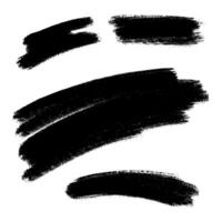 Brush strokes. Paintbrush set. Grunge design elements. Rectangle text boxes. Dirty distress texture banners. vector