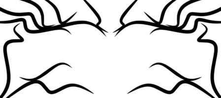 rectangular shape with black stripes vector