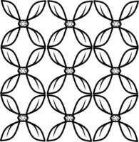 the leaf pattern is black vector