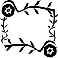 the flower pattern is black vector