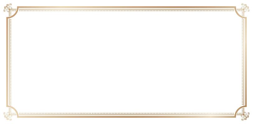 rectangle frame ornamental corner golden colors isolated on white backgrounds simple line corner ornate pattern for design frame for your text or image, borders divider, labels, certificate completion
