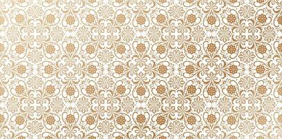 symmetrical pattern ornament golden color isolated white backgrounds for wallpaper concept, fabric, textile, book cover, wrapping paper, decorative background prints, wrap papers, motif models concept vector