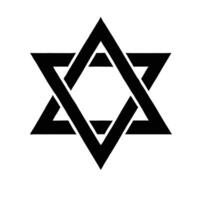 The star of david is a symbol of jewish faith vector