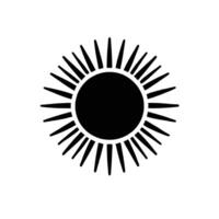 Sun icon illustration vector
