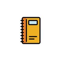 Yellow Notebook Icon vector