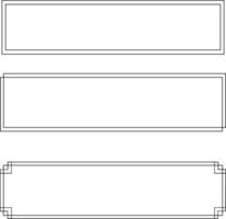 3 box frame vector