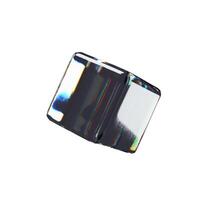 3d render glossy cube. three-dimensional illustration. Glassmorphism crystal design. Abstract shape glasses. Realistic transparent element rainbow gradient. Hologram diamond refraction prism. vector