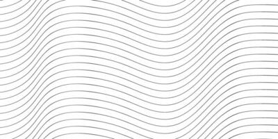 Abstract waves pattern of lines. Abstract black waves seamless pattern on white background vector