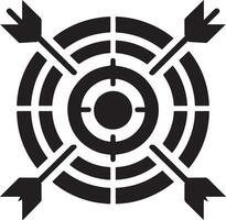 Target Icon With Arrow Stock Illustration vector
