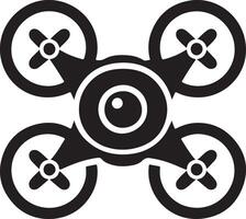 a drone with four propellers vector