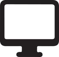 computer monitor icon illustration vector
