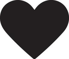 a black heart shape on a white background vector