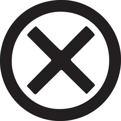 a black and white image of an x symbol