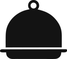 a black and white cloche on a white background vector