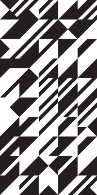 Retro black and white geometric modular combinatorial pattern for cover design. Abstract triangle and square diagonal lines art background. Trendy bauhaus style