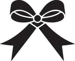 a black and white illustration of a bow vector
