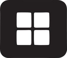 a black square with four squares on it vector