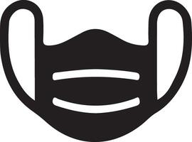 a black and white illustration of a mask vector