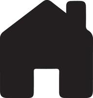 a black and white home icon on a white background vector