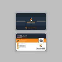 modern business and visiting card layout a ready to print design template vector