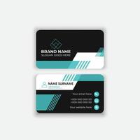 Professional business card design template vector