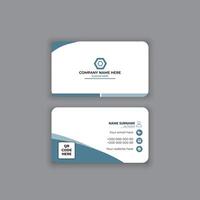 Simple business card template design vector